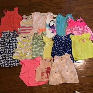 Lot of 15! Girls 18M Summer Shirts